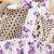 purple floral print rayon smocked fit & flare midi dress for girls