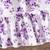 purple floral print rayon smocked fit & flare midi dress for girls