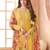 Yellow embroidered siffon semi-stitched pakistani salwar suit