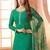 Green embroidered siffon semi-stitched pakistani salwar suit
