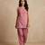 Onion slub cotton kurta with loose fit farshi salwar