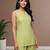 Pista slub cotton kurta with loose fit farshi salwar