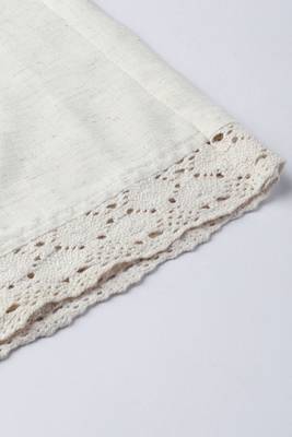Womens cotton flax solid straight palazzo (off-white) 5