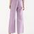 Styllow women lilac high-rise trousers with 2 deep pockets