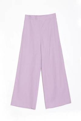 Styllow women lilac high-rise trousers with 2 deep pockets 5