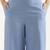 Styllow women english blue high-rise trousers with 2 deep pockets