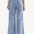 Styllow women english blue high-rise trousers with 2 deep pockets