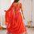 Stunning Orange Thread Work Georgette Function Wear Lehenga Choli