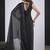 Black cut dana sequin embroidered work two tone satin silk blend saree sari