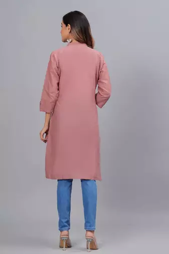 onion straight cotton kurta 
