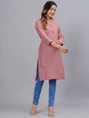 onion straight cotton kurta  3