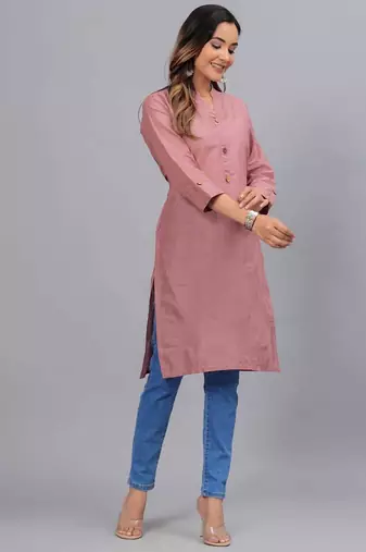 onion straight cotton kurta 