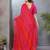 Pink satin patta swarovski work saree with matching blouse piece