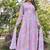 Women pink tie dye georgette fit & flare gown