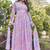Women pink tie dye georgette fit & flare gown