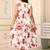 Women red all-over floral print polyster fit & flare midi dress