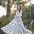 Women white floral printed tiered anarkali maxi dress
