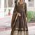 Womens new fancy vichitra silk with rich sequins embroidered work  gown set