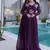 Womens trending silver crunchy with beads embroidery-work gown set