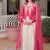 womens fancy trending glass roman and cosmos with rich sequins embroidered work gown set