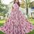 Women pink floral ethnic printed sleeveless tiered maxi dress