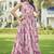 Women pink floral ethnic printed sleeveless tiered maxi dress