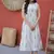 Womens summer war printed cotton gown set
