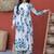 Womens new trendy summer war printed cotton gown set