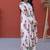Womens new trendy summer war printed cotton gown set