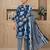 Printed cotton blend stitched geometric print salwar kurta dupatta for women