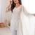 White Sequins Silk Festive Wear Pant Suit