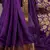 Purple onam special raw silk zari weaving work saree