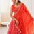 Stunning Orange Thread Work Georgette Function Wear Lehenga Choli