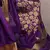 Purple onam special raw silk zari weaving work saree