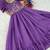 Notable Purple Bead Work Chanderi Festive Wear Dress