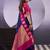 Navy blue smooth poly cotton zari weaving work saree