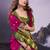 Pink smooth poly cotton zari weaving work saree