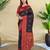 Black art silk  woven saree