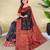 Black art silk  woven saree