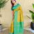 Lemon art silk  woven saree