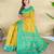 Lemon art silk  woven saree