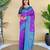 Purple art silk  woven saree