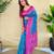 Teal art silk  woven saree