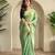 Rama green art silk  woven saree