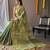Rama green art silk  woven saree