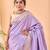 Lavender art silk  woven saree