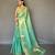 Rama green art silk  woven saree