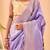 Lavender art silk  woven saree