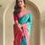 Rama green art silk  woven saree