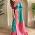 Rama green art silk  woven saree